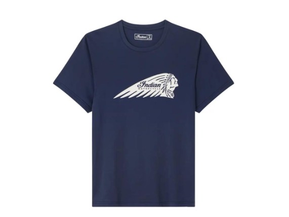 indian t-shirt essential headdress navy herren 1