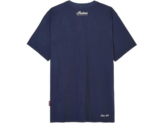indian t-shirt headdress icon navy 2