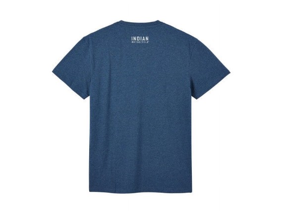 indian t-shirt racing graphic blau herren 2