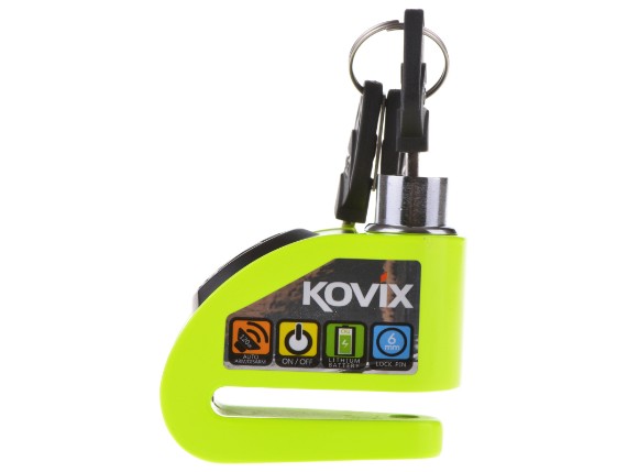 kovix bremsscheibenschloss mit alarm grün 4