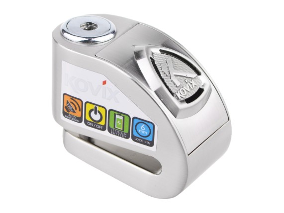 kovix bremsscheibenschloss mit alarm silber 1