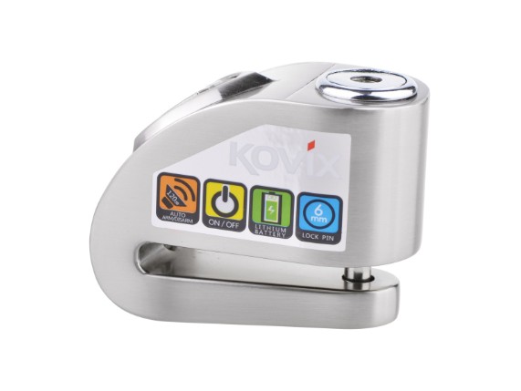 kovix bremsscheibenschloss mit alarm silber 2