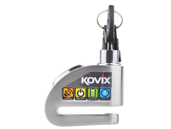 kovix bremsscheibenschloss mit alarm silber 3