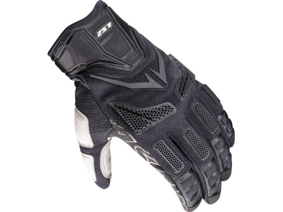 ls2 handschuh ravin herren schwarz grau 1