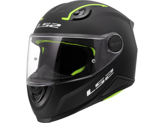 ls2 helm ff812 kids schwarz matt
