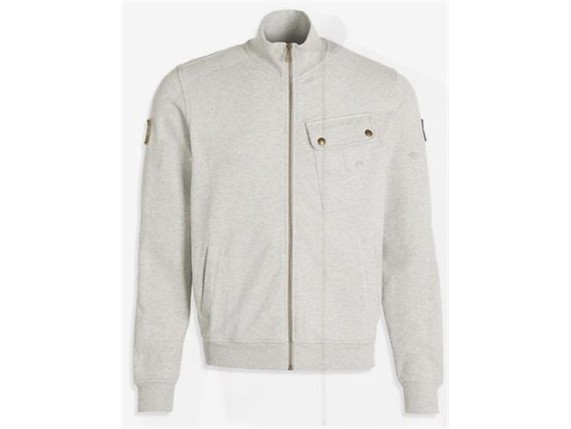 re belstaff sweatshirt zip up grey 1