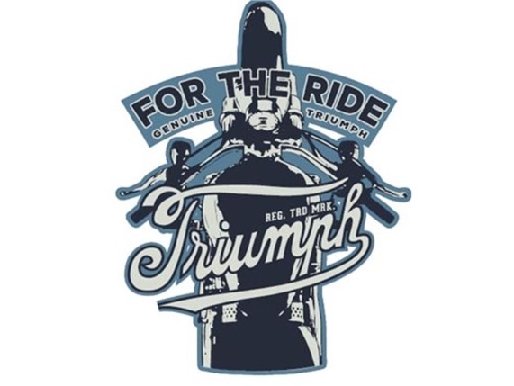 triumph aufnäher for the ride