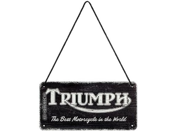 triumph schild workshop hanging sign