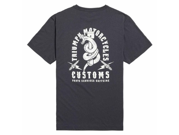 triumph t-shirt snake pitt black 2