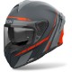 schwarz-matt/grau/orange