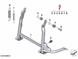 Anbausatz Hauptständer BMW R1200R