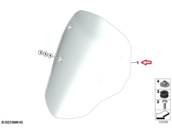 Windschild BMW R1300GS Sport