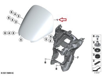 Windschild BMW R18 Bagger