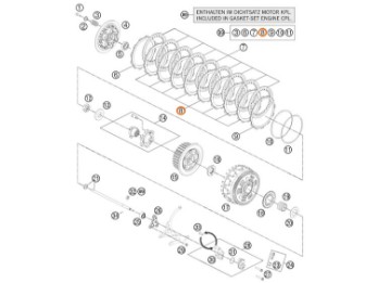 Kupplungsbelaglamelle 3mm