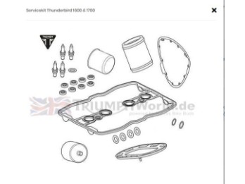 Inspektionsatz Triumph Thunderbird 1600/1700