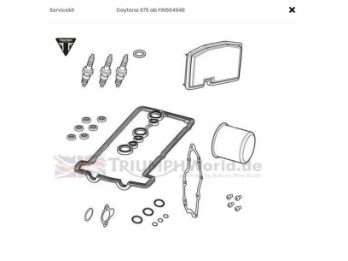 Inspektionsatz Triumph Daytona ab FN 564948