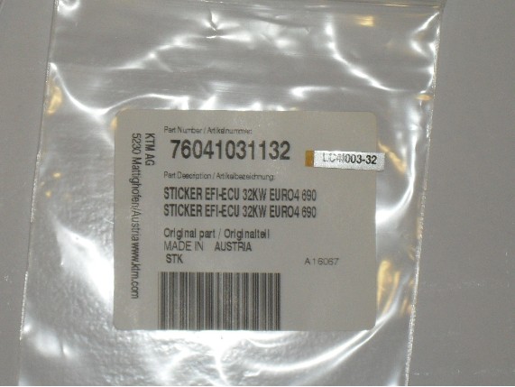 76041031132, Drosselsatz KTM 690 Euro4
