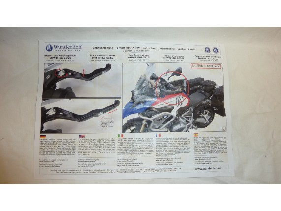 WU 25760-305, K Hebel BMW R1250GS