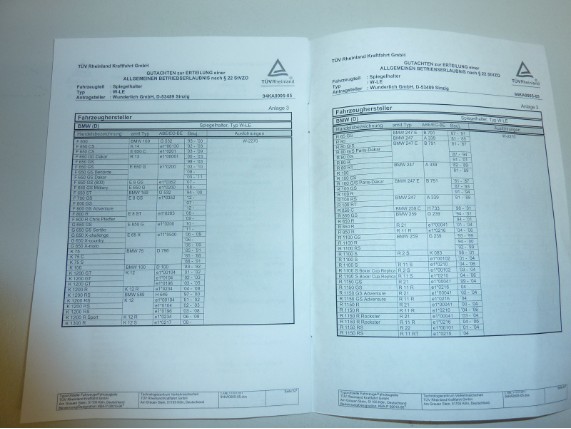 WU 26090-002, Spiegelverbreiterung BMW G650GS