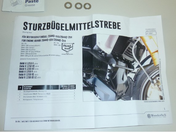WU 26441-202, Sturzbügelmittelstrebe R1200GS/R/RS