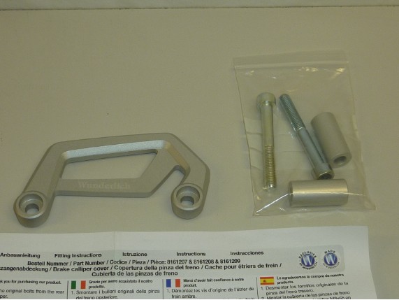 WU 27140-001, Bremszangenabdeckung hinten silber