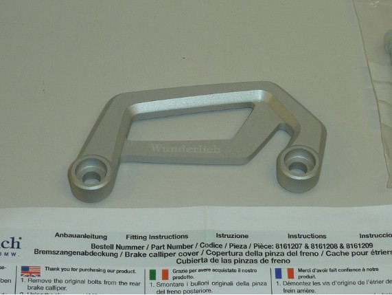 WU 27140-001, Bremszangenabdeckung hinten silber