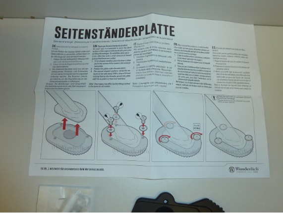WU 32420-402, Seitenständerplatte BMW R1200 R/RS L