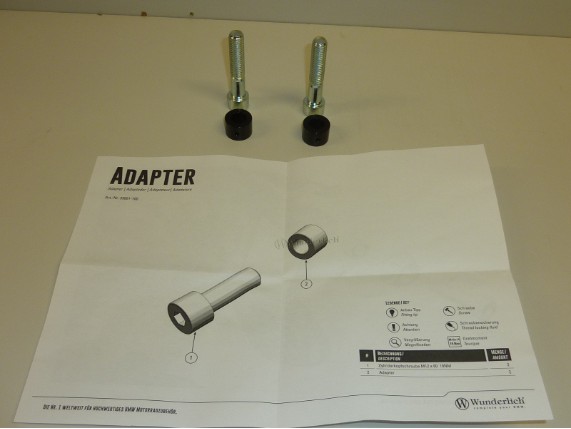 WU 35661-100, Adapter Lenkerendspiegel R nineT
