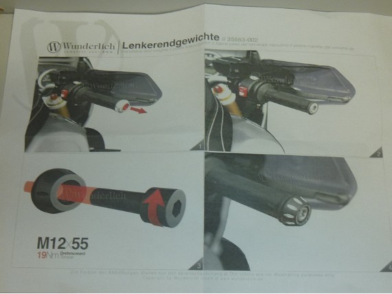 WU 35663-002, Lenkergewicht BMW RnineT