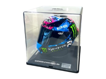 RPHA 1 Miniatur 1:4 Fabio Quartararo Replica Helm Le Mans 2 mit Vitrine
