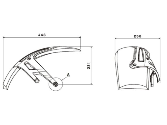 HINTERRADABDECKUNGEN FÜR BMW R1250RS 2019 3