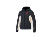 Honda Chrome V3 Sport Kapuzenjacke - Anthracite Melange Off White