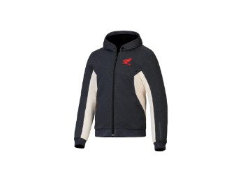 Honda Chrome V3 Sport Kapuzenjacke - Anthracite Melange Off White