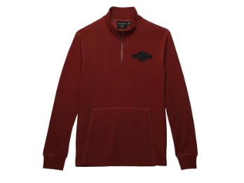 Bar & Shield 1/4 Zip Pullover Rot