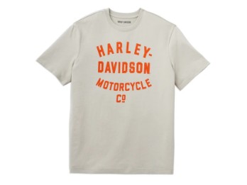 Racer Font Motorcycle Co. Graphic Tee Tan