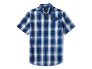 Bar & Shield Short Sleeve Plaid Shirt für Herren