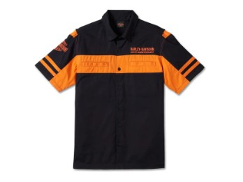 120th Anniversary Shirt Colorblock-Design Orange