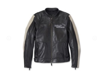 Harley-Davidson Enduro Screamin’ Eagle Leather Jacket Schwarz für Herren
