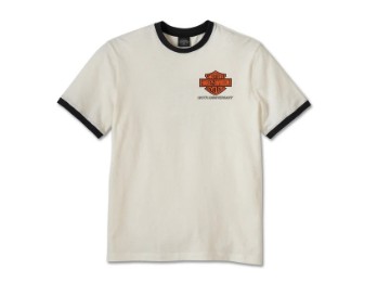 120th Anniversary Ringer T-Shirt Weiß