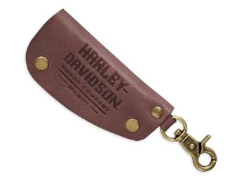 Schlüsselanhänger Debossed Leather Braun