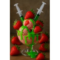 Eisbecher Erdbeer-Gift