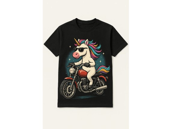 Unicorn-TShirt-Black