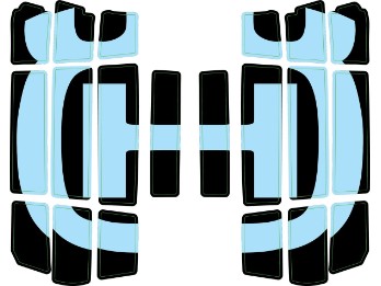 Kühlerschutzgitter-Aufkleberkit