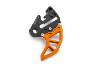 Bremssattelträger mit Bremsscheibenschutz