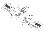 Fußraste hinten links für R 18