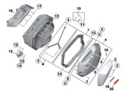 Kofferdeckelblende rechts für S 1000 XR