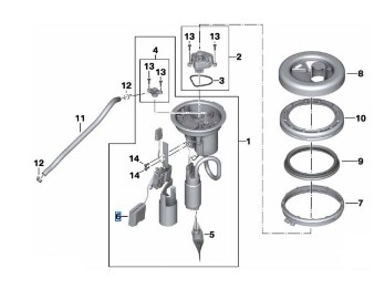 Geber Kraftstofftank für GS-Modelle