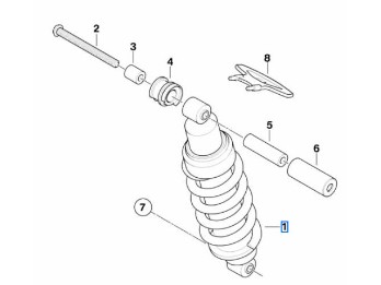Federbein hinten für F 650 GS