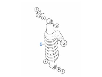 Federbein hinten für G 650 X