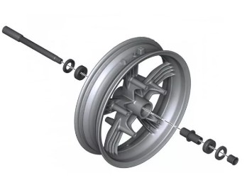 Vorderrad schwarz für C Evolution